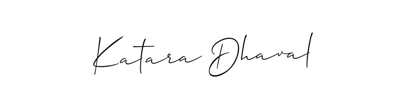 You should practise on your own different ways (Allison_Script) to write your name (Katara Dhaval) in signature. don't let someone else do it for you. Katara Dhaval signature style 2 images and pictures png