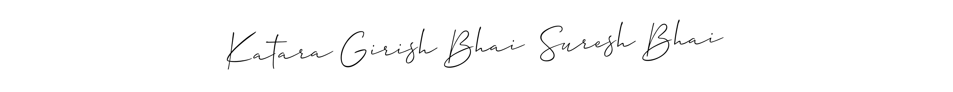 Make a beautiful signature design for name Katara Girish Bhai  Suresh Bhai. Use this online signature maker to create a handwritten signature for free. Katara Girish Bhai  Suresh Bhai signature style 2 images and pictures png