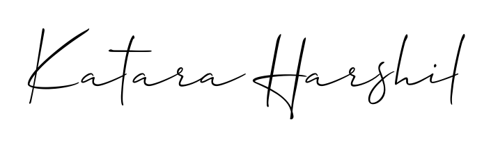 Make your name Katara Harshil memorable on every contract using Allison_Script autograph style. Instant transparent background export available. Katara Harshil signature style 2 images and pictures png