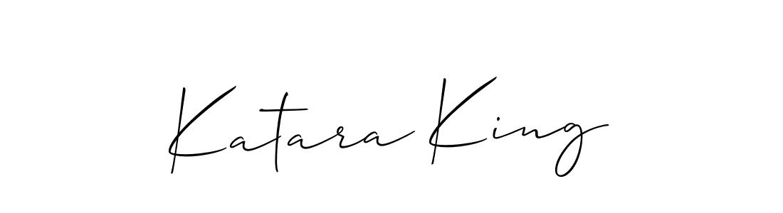 Similarly Allison_Script is the best handwritten signature design. Signature creator online .You can use it as an online autograph creator for name Katara King. Katara King signature style 2 images and pictures png