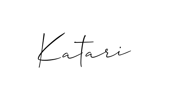 It looks lik you need a new signature style for name Katari. Design unique handwritten (Allison_Script) signature with our free signature maker in just a few clicks. Katari signature style 2 images and pictures png