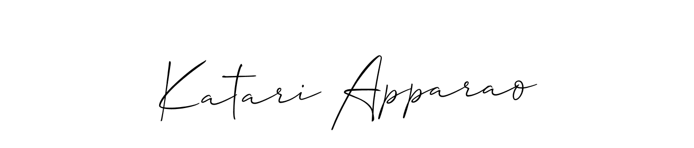 Check out images of Autograph of Katari Apparao name. Actor Katari Apparao Signature Style. Allison_Script is a professional sign style online. Katari Apparao signature style 2 images and pictures png