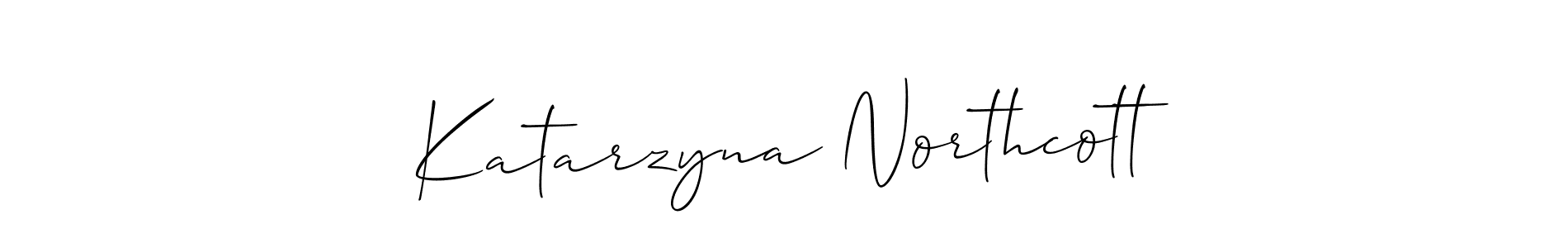 How to make Katarzyna Northcott name signature. Use Allison_Script style for creating short signs online. This is the latest handwritten sign. Katarzyna Northcott signature style 2 images and pictures png