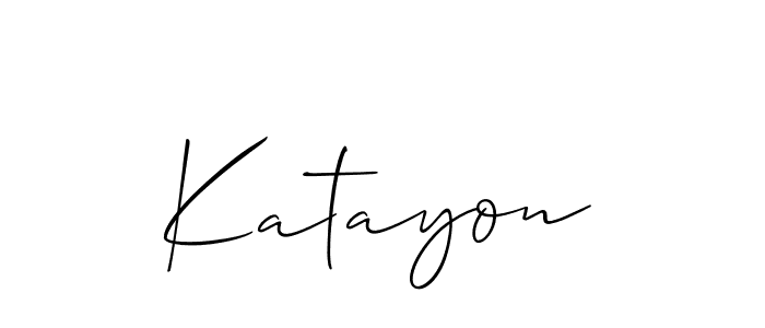 Best and Professional Signature Style for Katayon. Allison_Script Best Signature Style Collection. Katayon signature style 2 images and pictures png