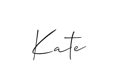 Create a beautiful signature design for name Kate . With this signature (Allison_Script) fonts, you can make a handwritten signature for free. Kate  signature style 2 images and pictures png