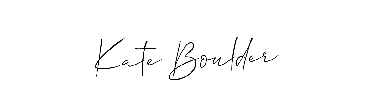 How to Draw Kate Boulder signature style? Allison_Script is a latest design signature styles for name Kate Boulder. Kate Boulder signature style 2 images and pictures png