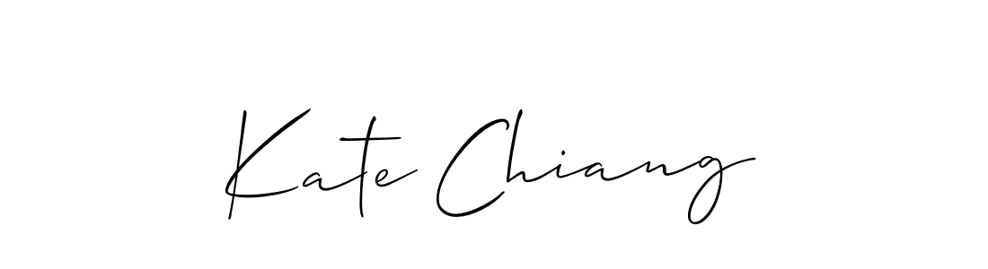 How to Draw Kate Chiang signature style? Allison_Script is a latest design signature styles for name Kate Chiang. Kate Chiang signature style 2 images and pictures png