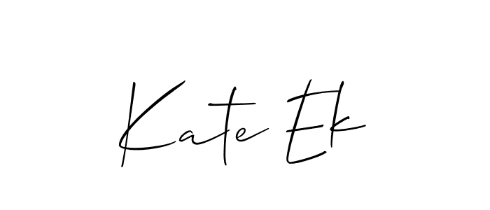 Once you've used our free online signature maker to create your best signature Allison_Script style, it's time to enjoy all of the benefits that Kate Ek name signing documents. Kate Ek signature style 2 images and pictures png