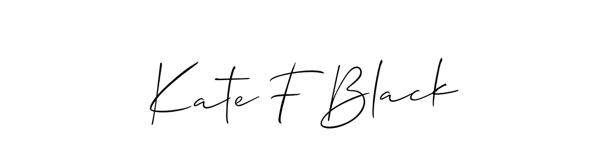 How to Draw Kate F Black signature style? Allison_Script is a latest design signature styles for name Kate F Black. Kate F Black signature style 2 images and pictures png