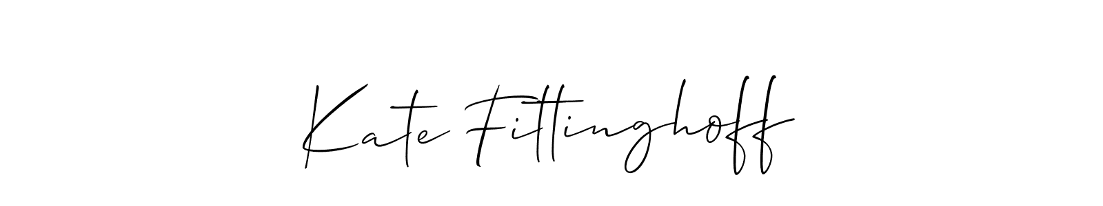 Create a beautiful signature design for name Kate Fittinghoff. With this signature (Allison_Script) fonts, you can make a handwritten signature for free. Kate Fittinghoff signature style 2 images and pictures png