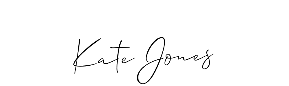 How to make Kate Jones name signature. Use Allison_Script style for creating short signs online. This is the latest handwritten sign. Kate Jones signature style 2 images and pictures png