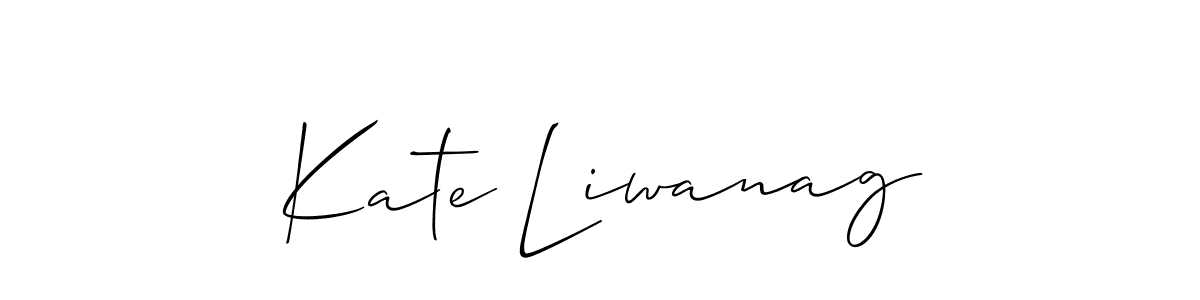 Also You can easily find your signature by using the search form. We will create Kate Liwanag name handwritten signature images for you free of cost using Allison_Script sign style. Kate Liwanag signature style 2 images and pictures png