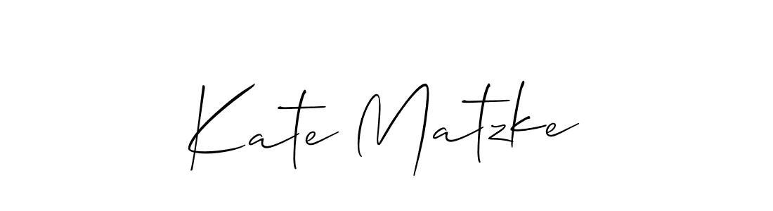 Best and Professional Signature Style for Kate Matzke. Allison_Script Best Signature Style Collection. Kate Matzke signature style 2 images and pictures png