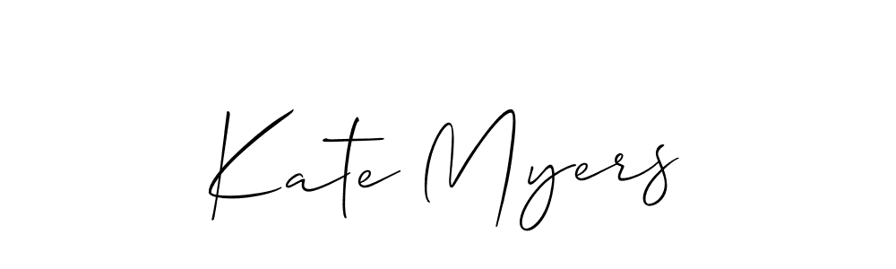 The best way (Allison_Script) to make a short signature is to pick only two or three words in your name. The name Kate Myers include a total of six letters. For converting this name. Kate Myers signature style 2 images and pictures png