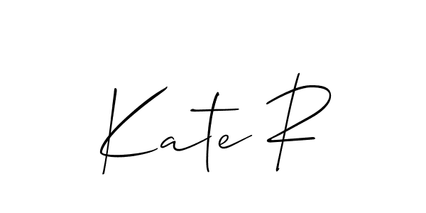 Make a beautiful signature design for name Kate R. With this signature (Allison_Script) style, you can create a handwritten signature for free. Kate R signature style 2 images and pictures png