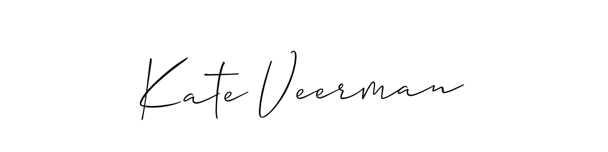 Use a signature maker to create a handwritten signature online. With this signature software, you can design (Allison_Script) your own signature for name Kate Veerman. Kate Veerman signature style 2 images and pictures png