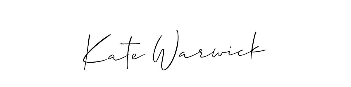 Also we have Kate Warwick name is the best signature style. Create professional handwritten signature collection using Allison_Script autograph style. Kate Warwick signature style 2 images and pictures png