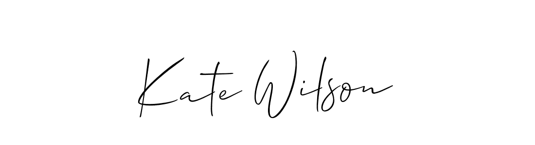 Design your own signature with our free online signature maker. With this signature software, you can create a handwritten (Allison_Script) signature for name Kate Wilson. Kate Wilson signature style 2 images and pictures png