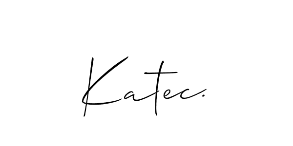 if you are searching for the best signature style for your name Katec.. so please give up your signature search. here we have designed multiple signature styles  using Allison_Script. Katec. signature style 2 images and pictures png