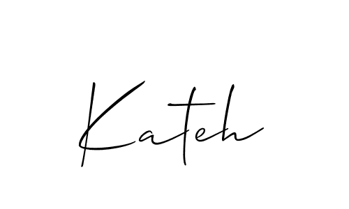 Create a beautiful signature design for name Kateh. With this signature (Allison_Script) fonts, you can make a handwritten signature for free. Kateh signature style 2 images and pictures png