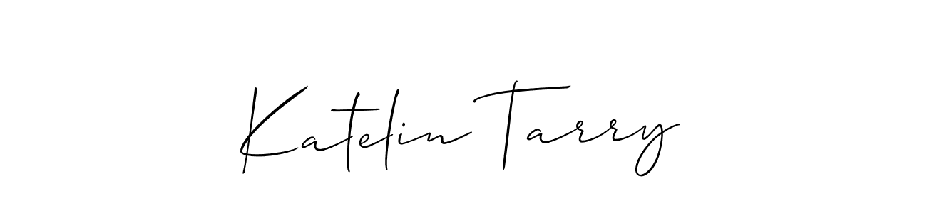 It looks lik you need a new signature style for name Katelin Tarry. Design unique handwritten (Allison_Script) signature with our free signature maker in just a few clicks. Katelin Tarry signature style 2 images and pictures png