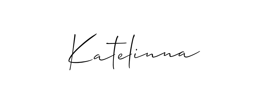 Katelinna stylish signature style. Best Handwritten Sign (Allison_Script) for my name. Handwritten Signature Collection Ideas for my name Katelinna. Katelinna signature style 2 images and pictures png