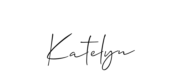 Katelyn stylish signature style. Best Handwritten Sign (Allison_Script) for my name. Handwritten Signature Collection Ideas for my name Katelyn. Katelyn signature style 2 images and pictures png