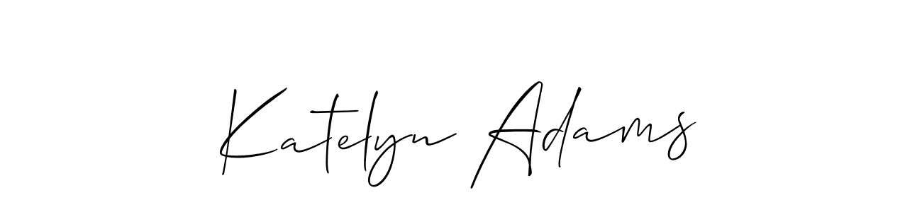 Katelyn Adams stylish signature style. Best Handwritten Sign (Allison_Script) for my name. Handwritten Signature Collection Ideas for my name Katelyn Adams. Katelyn Adams signature style 2 images and pictures png