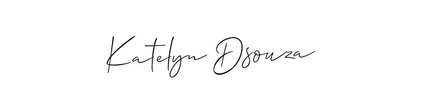 if you are searching for the best signature style for your name Katelyn Dsouza. so please give up your signature search. here we have designed multiple signature styles  using Allison_Script. Katelyn Dsouza signature style 2 images and pictures png