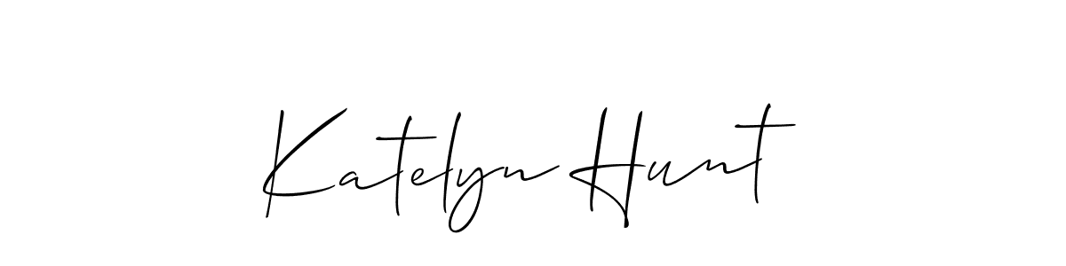 Best and Professional Signature Style for Katelyn Hunt. Allison_Script Best Signature Style Collection. Katelyn Hunt signature style 2 images and pictures png