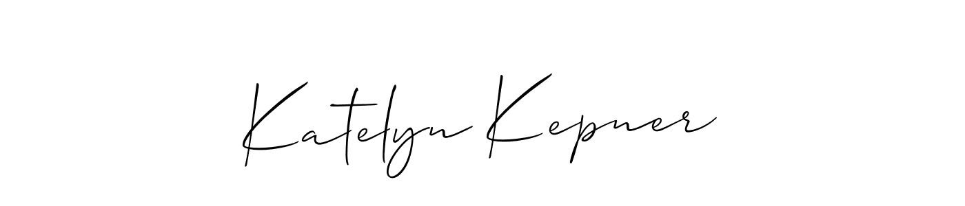 How to Draw Katelyn Kepner signature style? Allison_Script is a latest design signature styles for name Katelyn Kepner. Katelyn Kepner signature style 2 images and pictures png