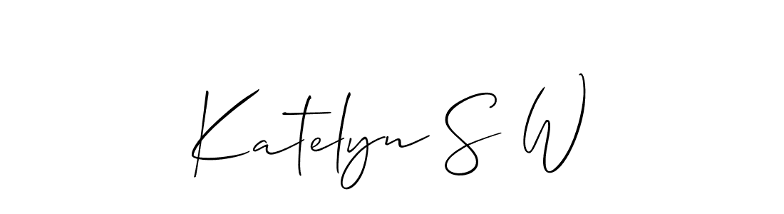 Once you've used our free online signature maker to create your best signature Allison_Script style, it's time to enjoy all of the benefits that Katelyn S W name signing documents. Katelyn S W signature style 2 images and pictures png