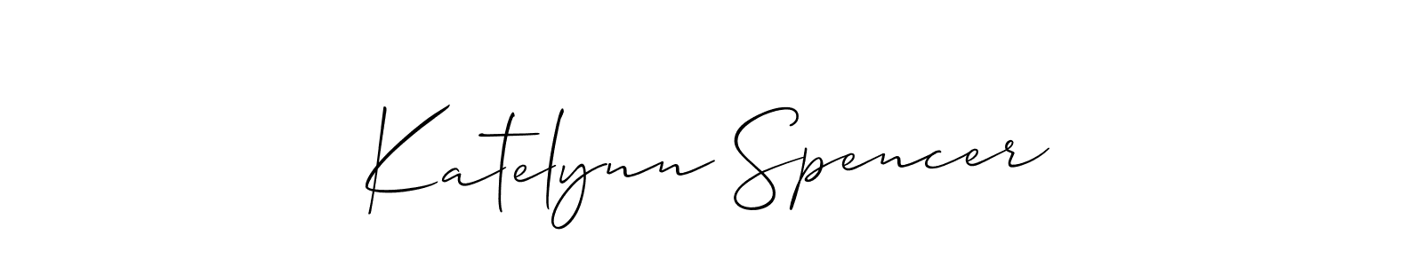 Katelynn Spencer stylish signature style. Best Handwritten Sign (Allison_Script) for my name. Handwritten Signature Collection Ideas for my name Katelynn Spencer. Katelynn Spencer signature style 2 images and pictures png