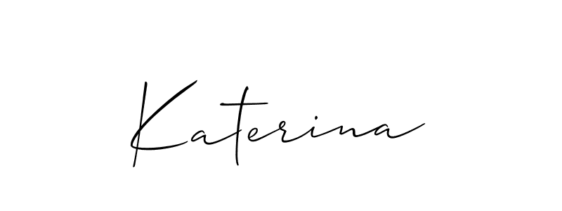 Use a signature maker to create a handwritten signature online. With this signature software, you can design (Allison_Script) your own signature for name Katerina. Katerina signature style 2 images and pictures png