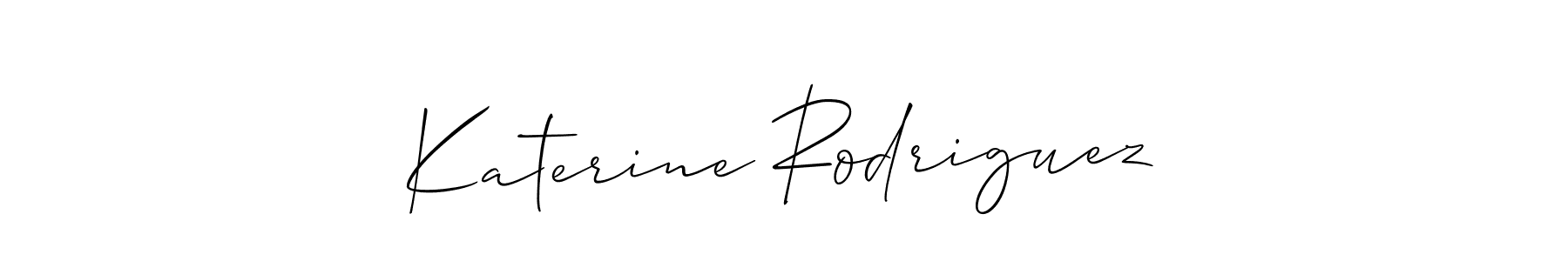 How to make Katerine Rodriguez name signature. Use Allison_Script style for creating short signs online. This is the latest handwritten sign. Katerine Rodriguez signature style 2 images and pictures png