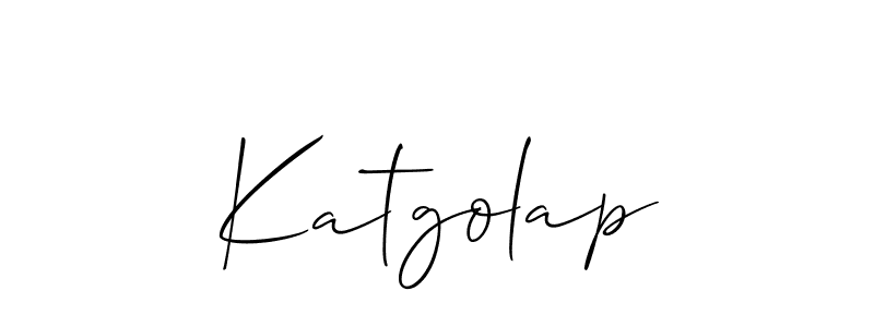 if you are searching for the best signature style for your name Katgolap. so please give up your signature search. here we have designed multiple signature styles  using Allison_Script. Katgolap signature style 2 images and pictures png