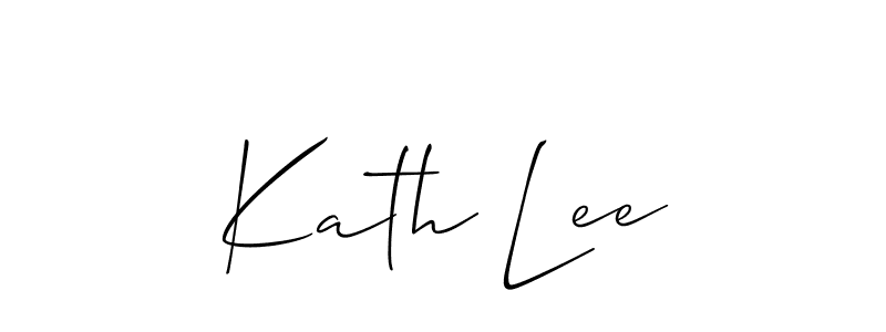 Design your own signature with our free online signature maker. With this signature software, you can create a handwritten (Allison_Script) signature for name Kath Lee. Kath Lee signature style 2 images and pictures png
