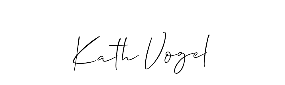 Make a beautiful signature design for name Kath Vogel. Use this online signature maker to create a handwritten signature for free. Kath Vogel signature style 2 images and pictures png