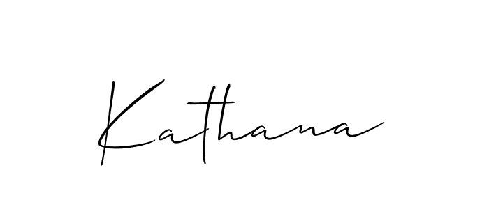 Allison_Script is a professional signature style that is perfect for those who want to add a touch of class to their signature. It is also a great choice for those who want to make their signature more unique. Get Kathana name to fancy signature for free. Kathana signature style 2 images and pictures png