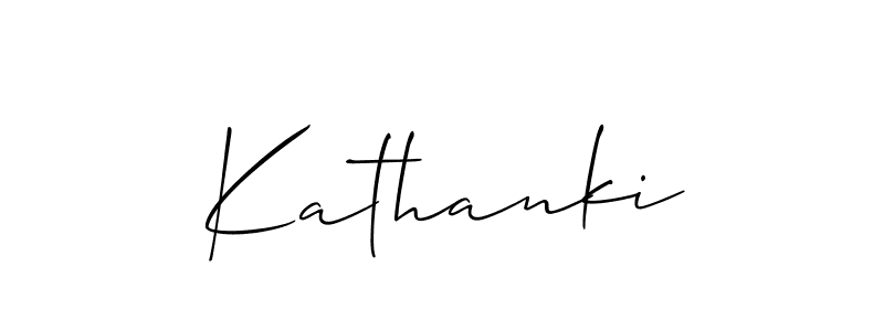 Kathanki stylish signature style. Best Handwritten Sign (Allison_Script) for my name. Handwritten Signature Collection Ideas for my name Kathanki. Kathanki signature style 2 images and pictures png