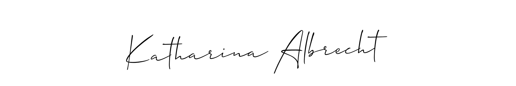 Make a beautiful signature design for name Katharina Albrecht. With this signature (Allison_Script) style, you can create a handwritten signature for free. Katharina Albrecht signature style 2 images and pictures png