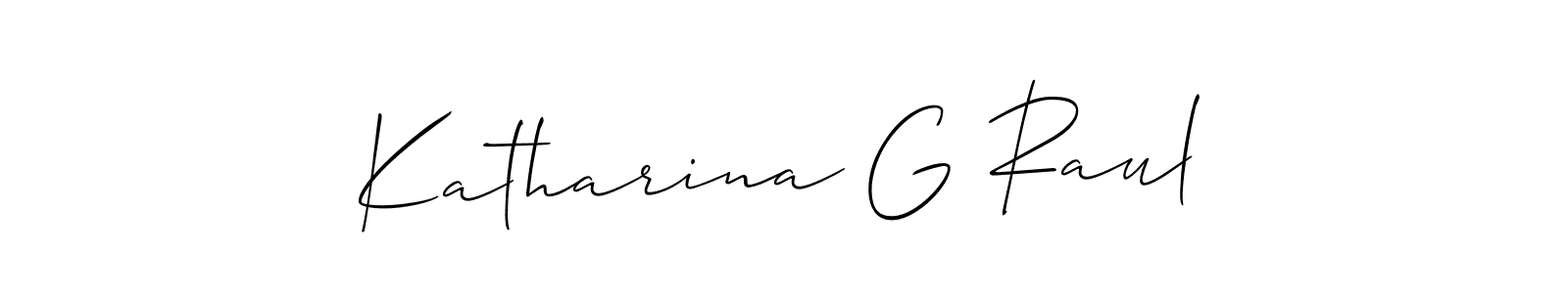 Best and Professional Signature Style for Katharina G Raul. Allison_Script Best Signature Style Collection. Katharina G Raul signature style 2 images and pictures png