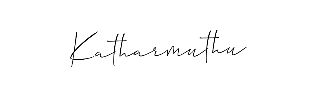 Create a beautiful signature design for name Katharmuthu. With this signature (Allison_Script) fonts, you can make a handwritten signature for free. Katharmuthu signature style 2 images and pictures png