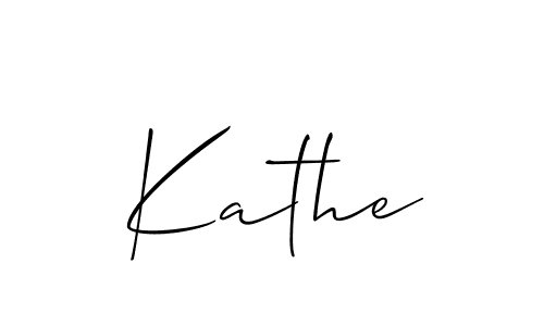 Also we have Kathe name is the best signature style. Create professional handwritten signature collection using Allison_Script autograph style. Kathe signature style 2 images and pictures png