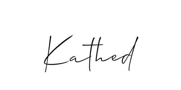 Once you've used our free online signature maker to create your best signature Allison_Script style, it's time to enjoy all of the benefits that Kathed name signing documents. Kathed signature style 2 images and pictures png