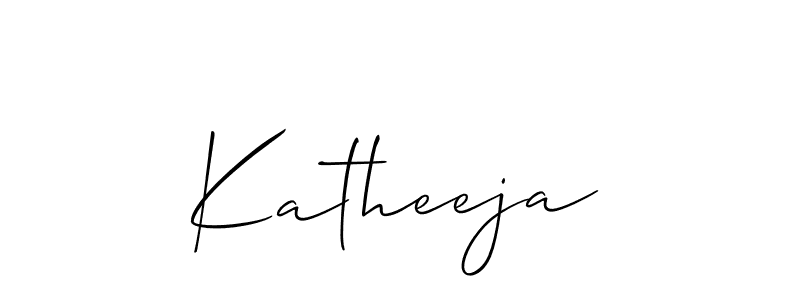 Create a beautiful signature design for name Katheeja. With this signature (Allison_Script) fonts, you can make a handwritten signature for free. Katheeja signature style 2 images and pictures png