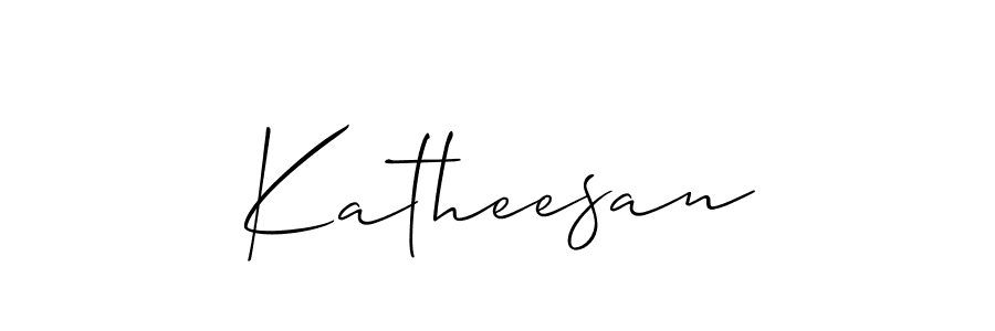 It looks lik you need a new signature style for name Katheesan. Design unique handwritten (Allison_Script) signature with our free signature maker in just a few clicks. Katheesan signature style 2 images and pictures png