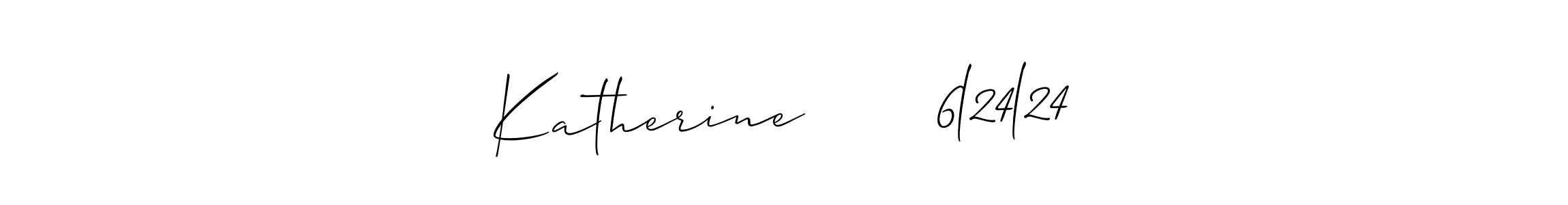 How to Draw Katherine       6l24l24 signature style? Allison_Script is a latest design signature styles for name Katherine       6l24l24. Katherine       6l24l24 signature style 2 images and pictures png