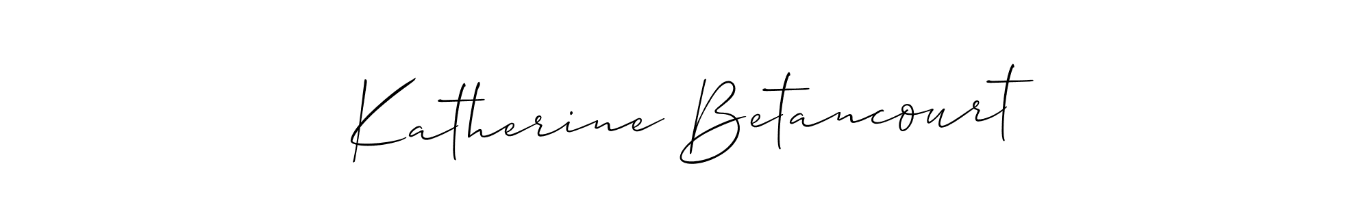 How to make Katherine Betancourt name signature. Use Allison_Script style for creating short signs online. This is the latest handwritten sign. Katherine Betancourt signature style 2 images and pictures png