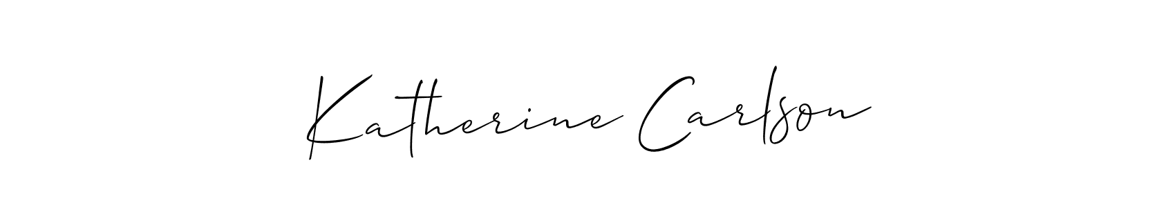 Allison_Script is a professional signature style that is perfect for those who want to add a touch of class to their signature. It is also a great choice for those who want to make their signature more unique. Get Katherine Carlson name to fancy signature for free. Katherine Carlson signature style 2 images and pictures png
